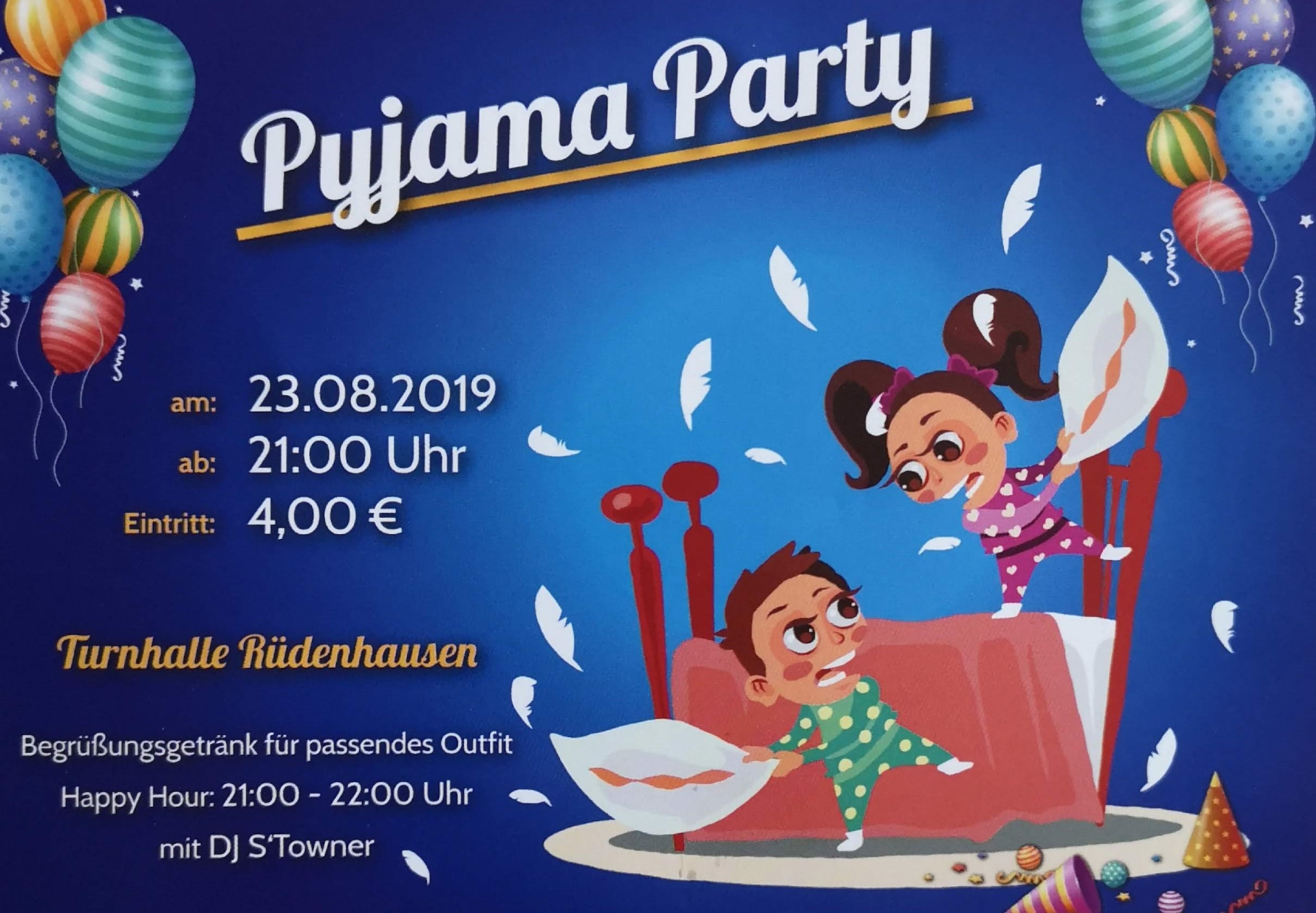 Motto des Jahres 2019: Pyjama Party